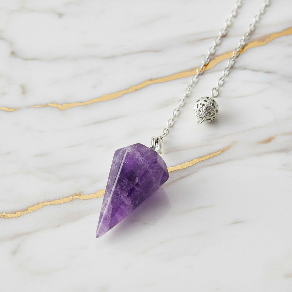 Amethyst Pendel – Meditation & Energiearbeit CrystalScents