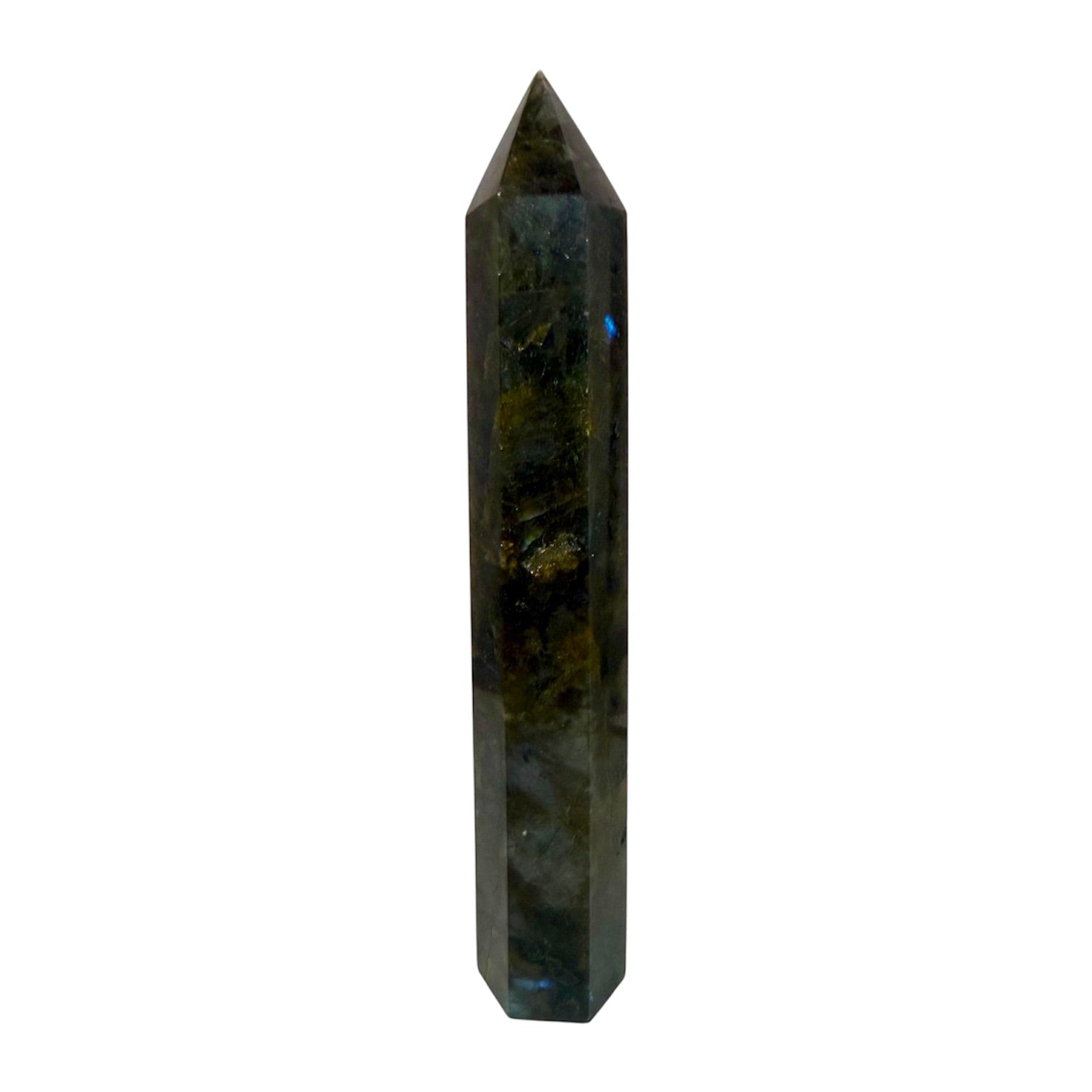 Labradorit Obelisk – Licht & Leidenschaft