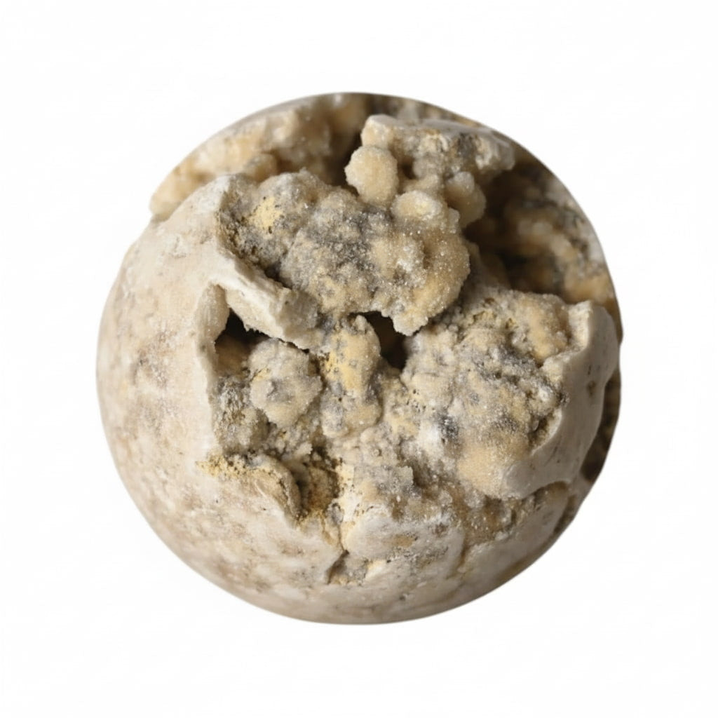 Kristallkugel – Weiße Druzy-Kugel für Schutz CrystalScents