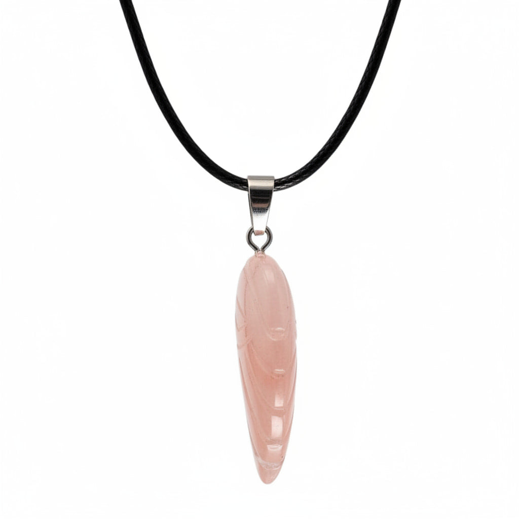 Feuerquarz Halskette - Flügel Anhänger