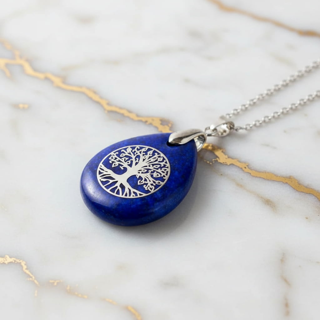 Lapislazuli Halskette „Baum des Lebens“ CrystalScents