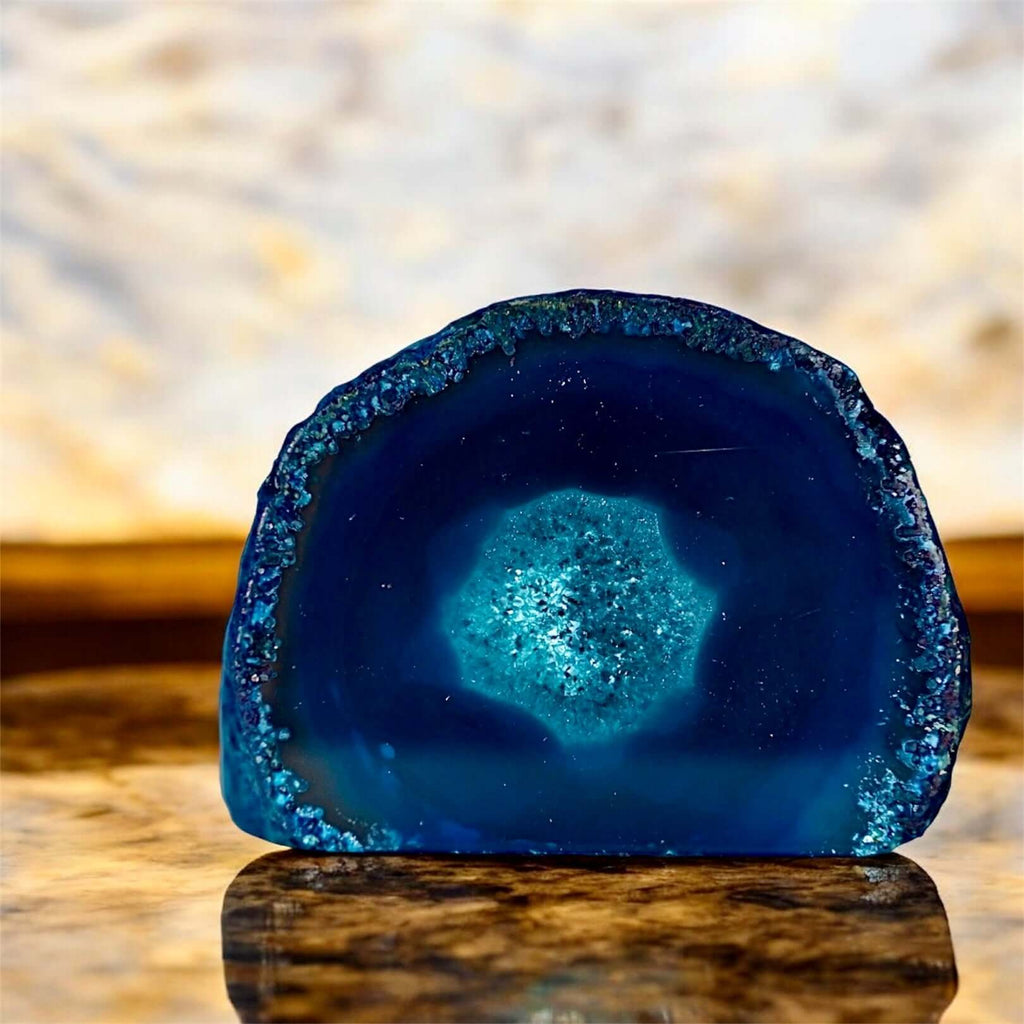Blauer Achat – Stilvoller Kristallakzent für Harmonie und Atmosphäre
