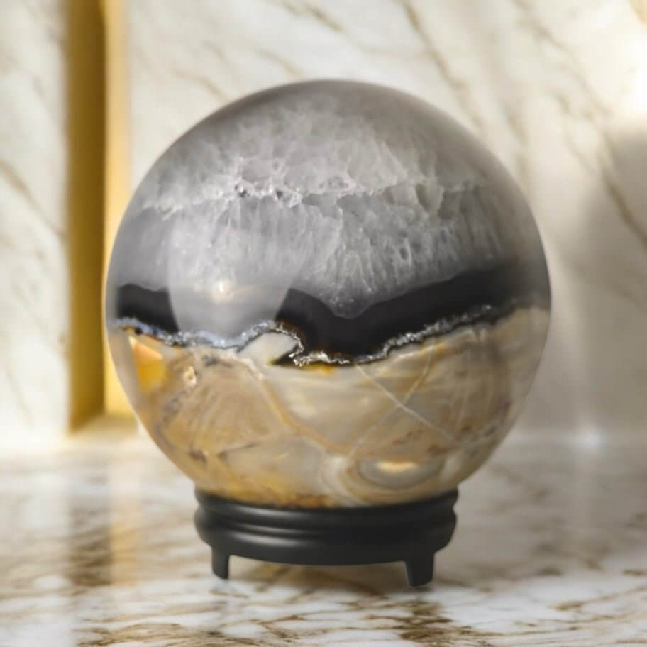 Achat Kugel – Elegantes Dekorationsjuwel für Wohnräume