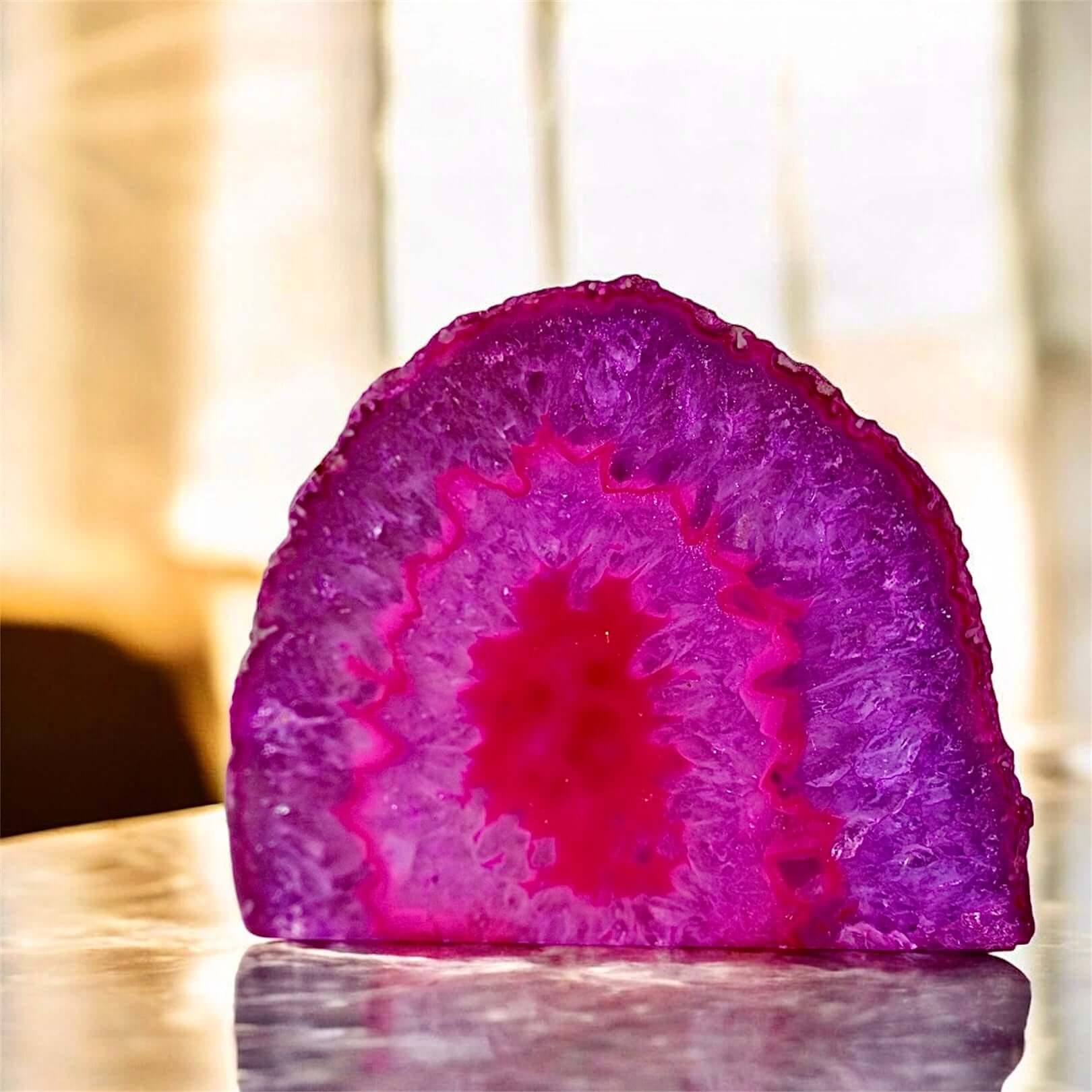 Achat Freiform - in leuchtenden Pinktönen