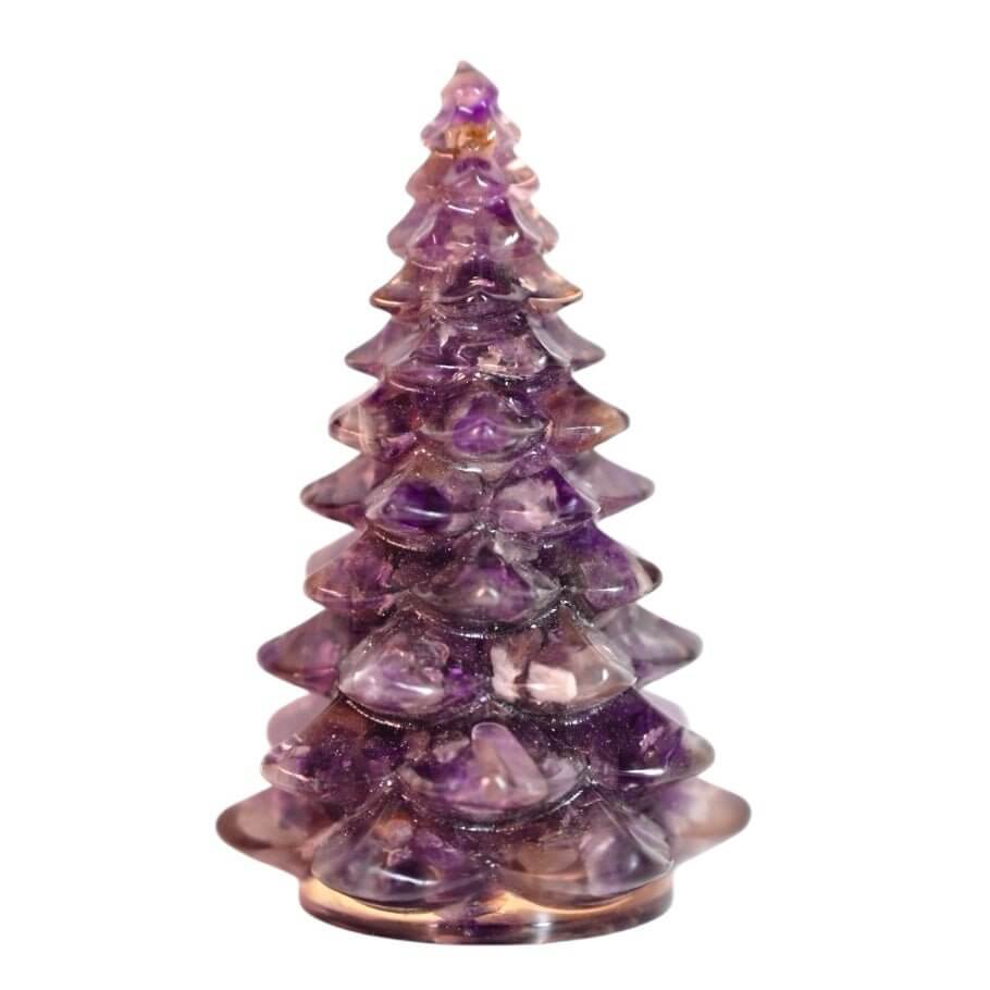 Baum aus Harz mit Amethyst – Zauberhafte Dekoration für Harmonie & Energie