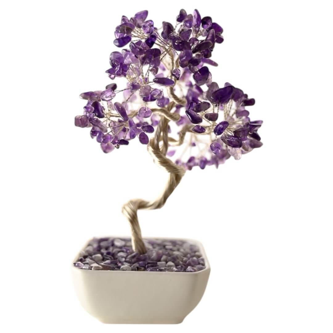 Amethyst Baum in Keramiktopf – Kristallkunst für Harmonie