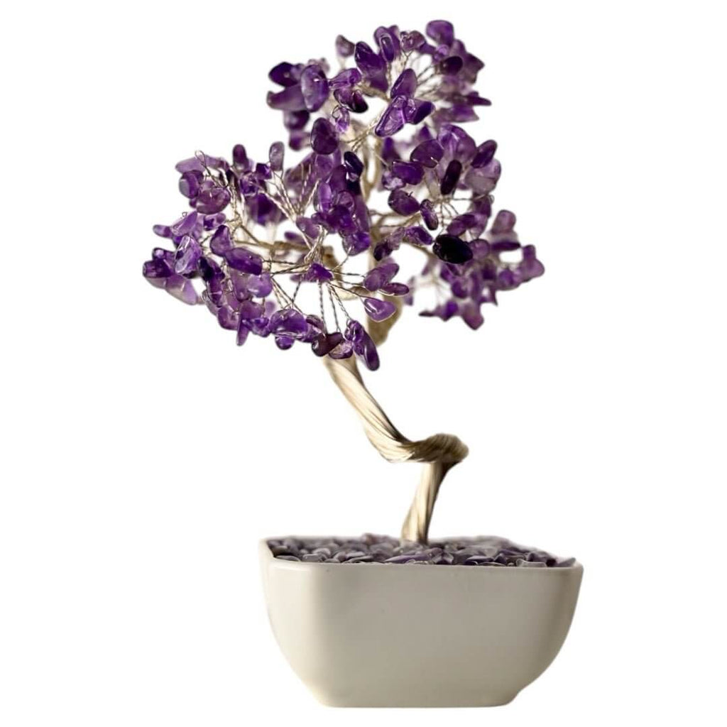 Amethyst Baum in Keramiktopf – Kristallkunst für Harmonie