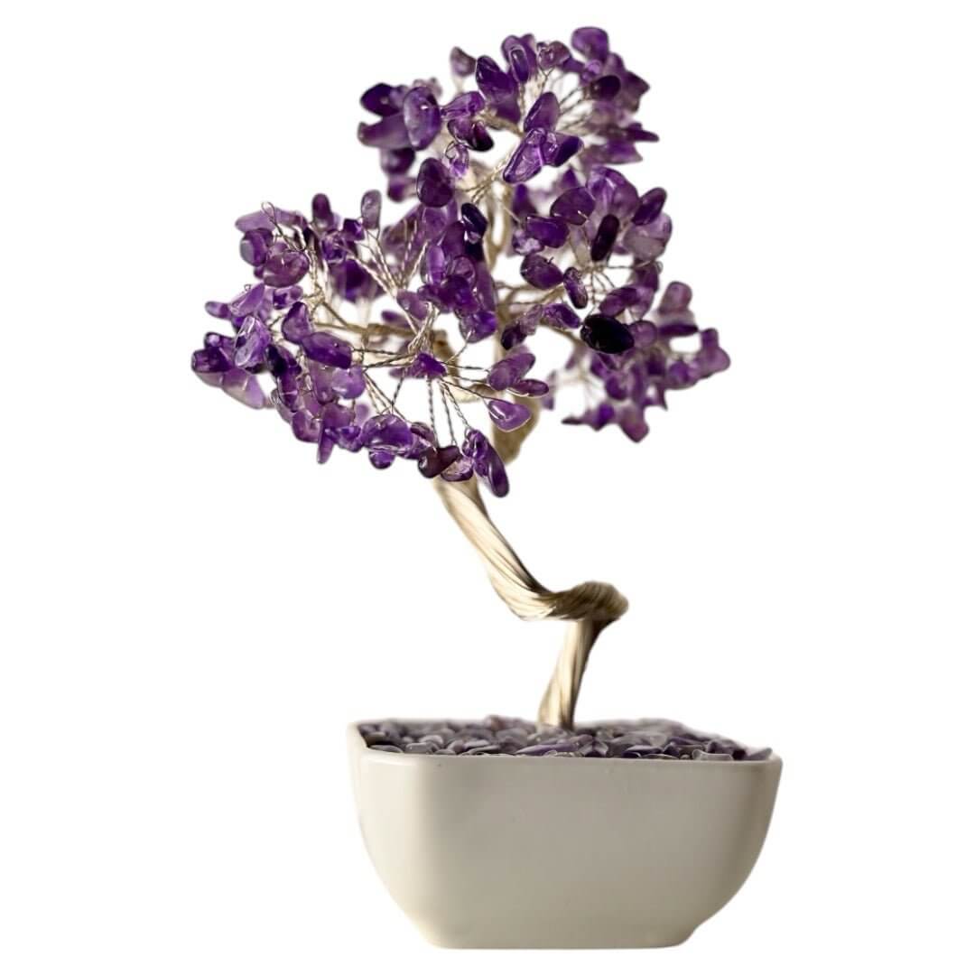 Amethyst Baum in Keramiktopf – Kristallkunst für Harmonie