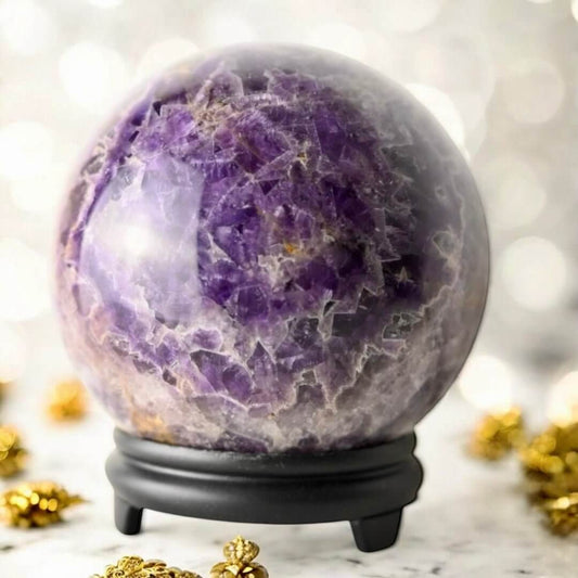 Große Amethyst-Kugel – Stilvolles Wohnhighlight für Balance und Meditation