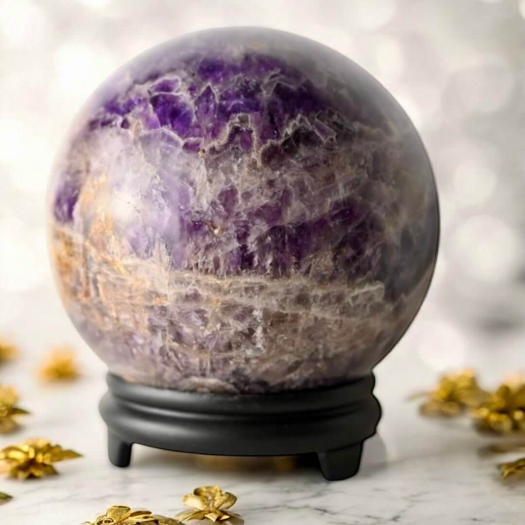 Große Amethyst-Kugel – Stilvolles Wohnhighlight für Balance und Meditation