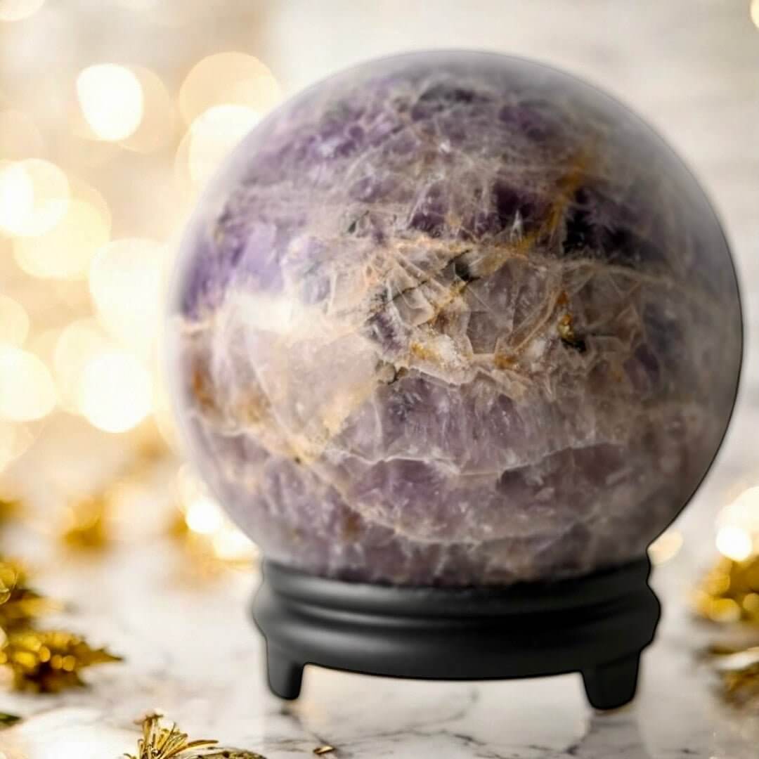 Große Amethyst-Kugel – Stilvolles Wohnhighlight für Balance und Meditation