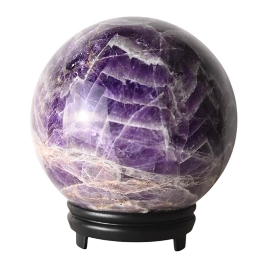 Große Amethyst Kugel – Tiefviolettes Naturjuwel für Harmonie & Ausstrahlung