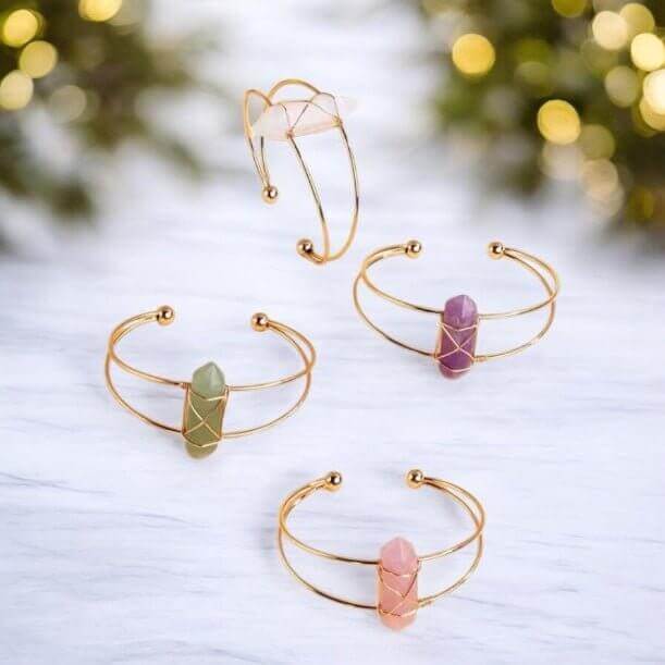 Amethyst Armreif – Offenes Design für Eleganz, Ausstrahlung und positive Energie