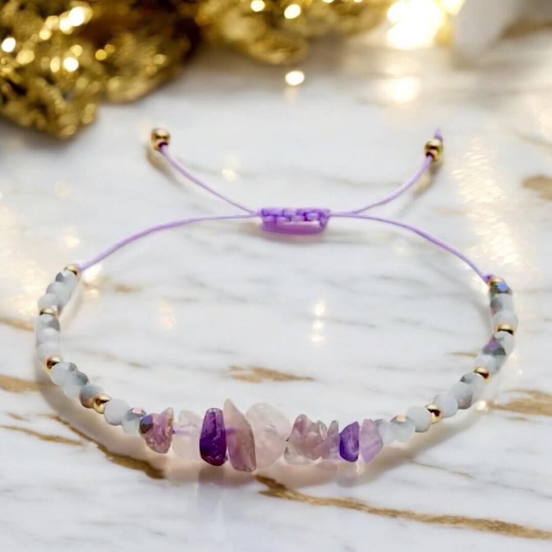 Amethyst Schutzarmband – Stilvolles Schmuckstück für Balance und Schutz