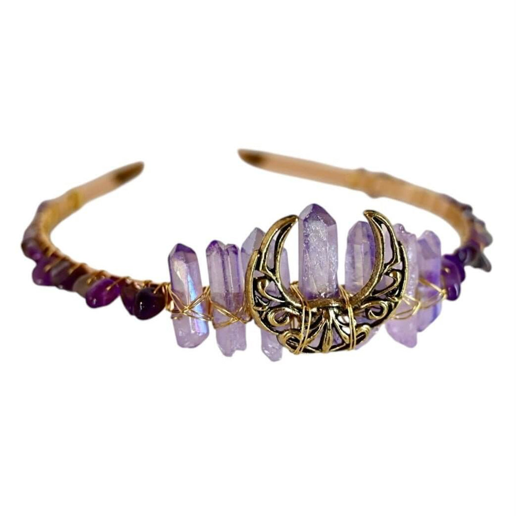 Wunderschöne Tiara aus Amethyst – Ausdrucksstarkes Edelstein-Highlight für besondere Anlässe