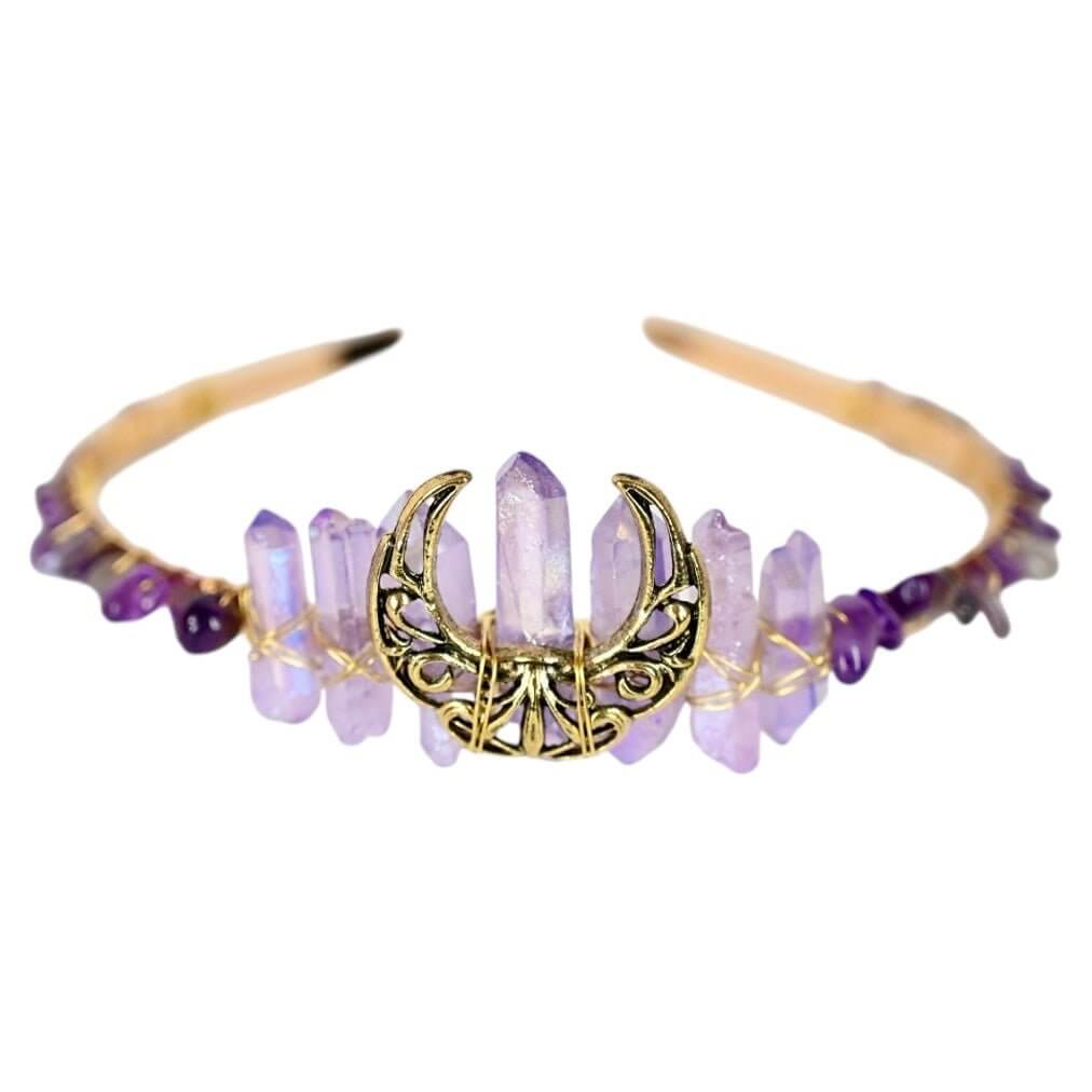 Wunderschöne Tiara aus Amethyst – Ausdrucksstarkes Edelstein-Highlight für besondere Anlässe