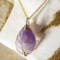 Amethyst Halskette - Lebenskraft & Mut