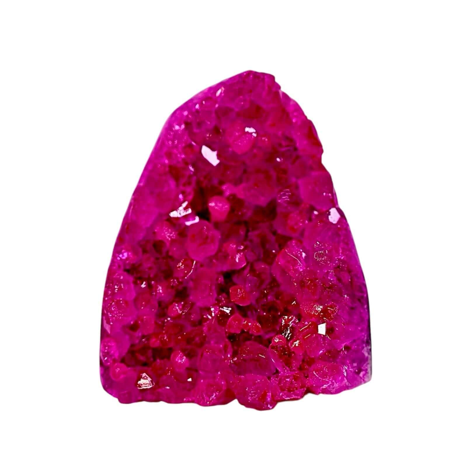 Strahlende pinke Amethystdruse – Kristallschimmer als dekorativer Akzent