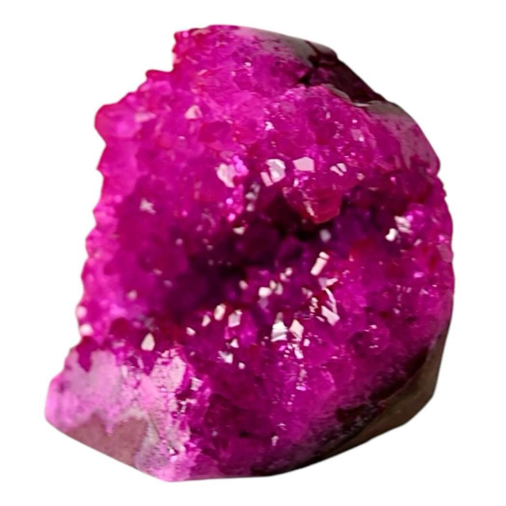 Leuchtende pinke Amethystdruse – Farbspiel für dein Zuhause