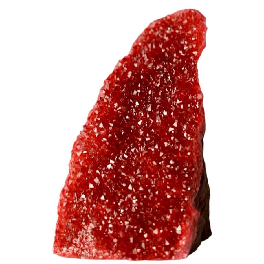 Glitzernde Flamme- Rote Amethystdruse