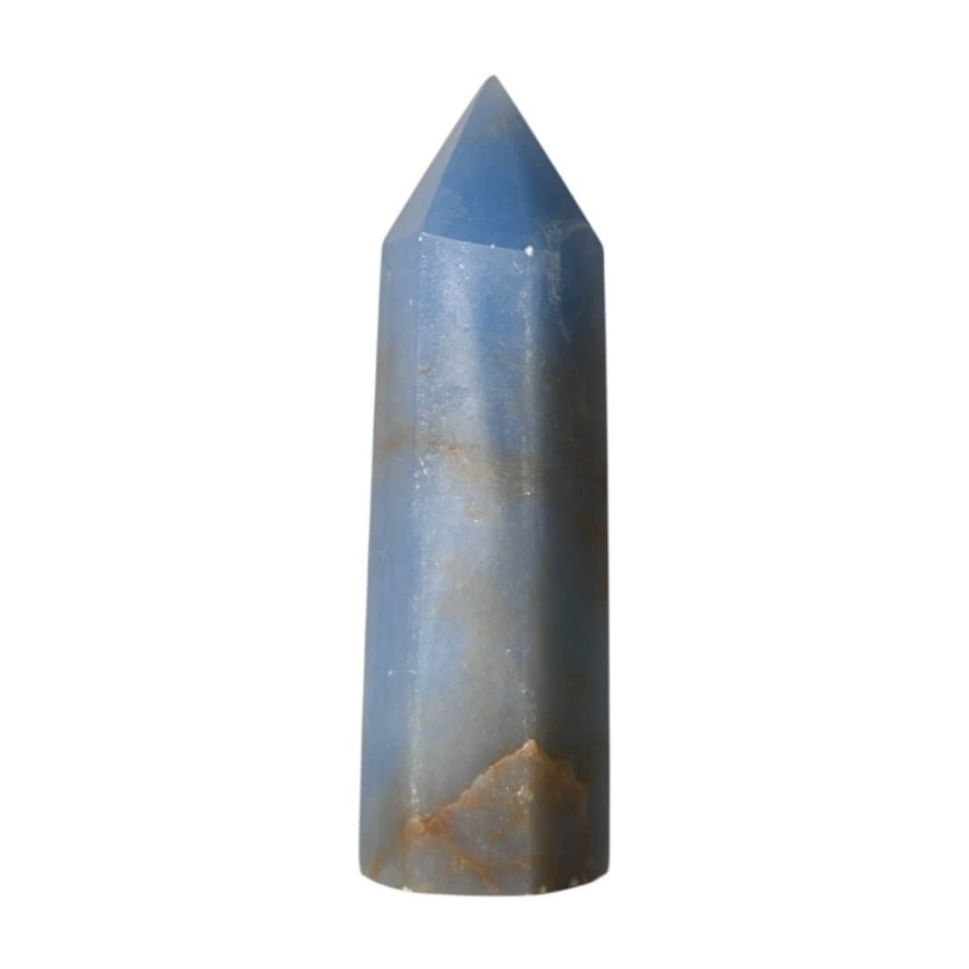Angelit Obelisk - Himmelblauer Seelenstein