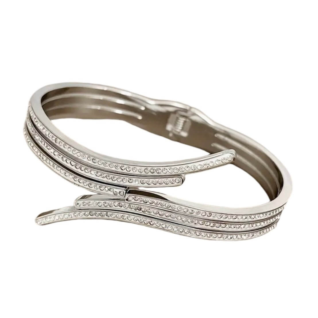 Offenes geschwungenes Armband Silber – Eleganter Schwung für stilvolle Akzente