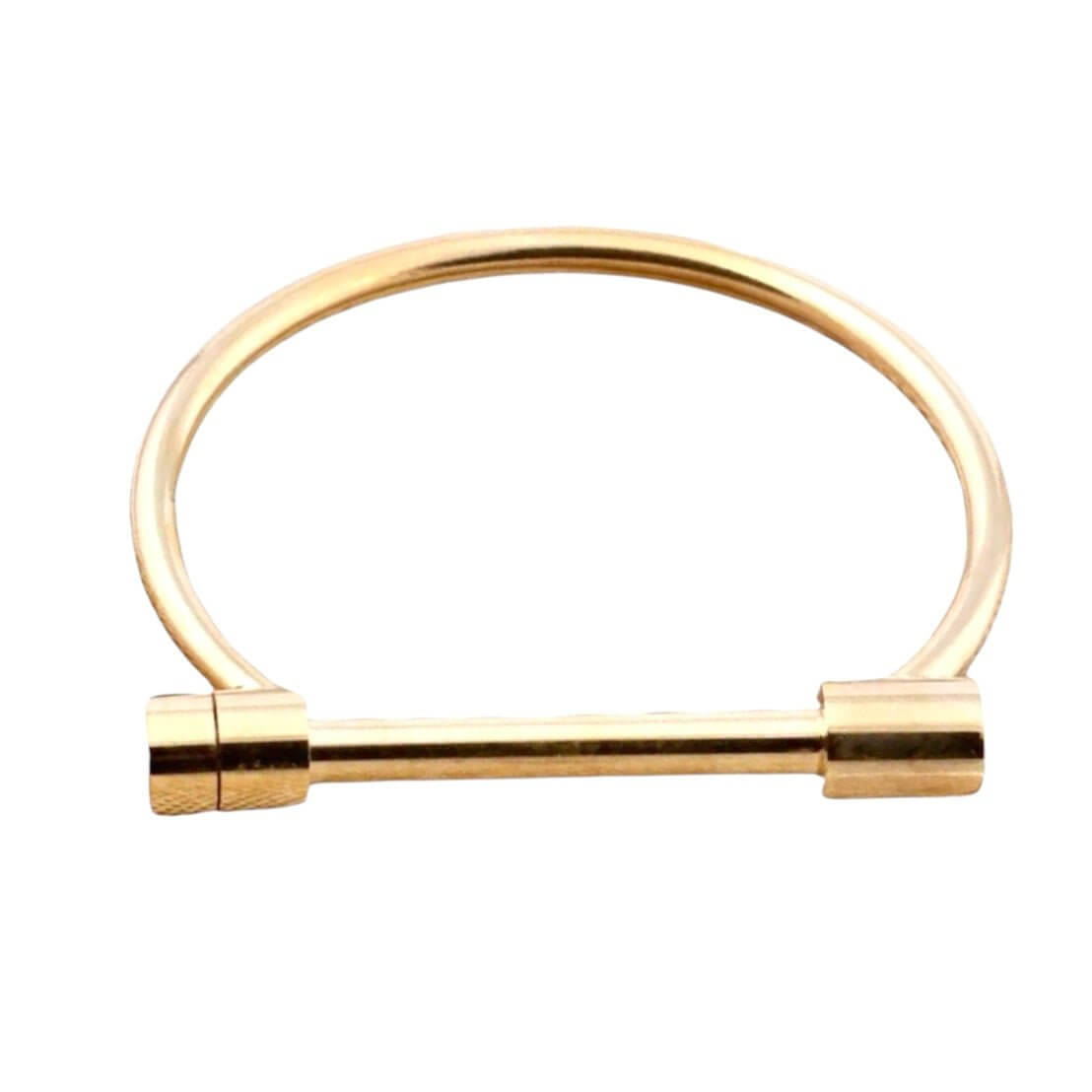 Armreif in Gold mit Stabschraube – Ausdrucksstarkes Accessoire für zeitlosen Glanz