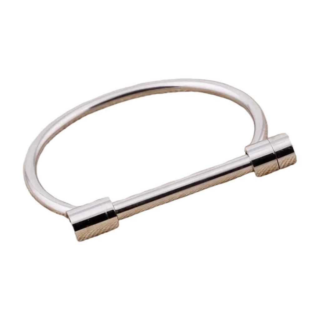Armreif in Silber mit Stabschraube – Ausdrucksstarkes Accessoire für edle Looks