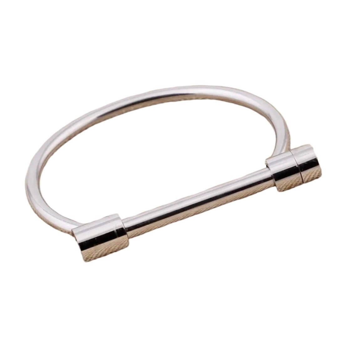 Armreif in Silber mit Stabschraube – Ausdrucksstarkes Accessoire für edle Looks