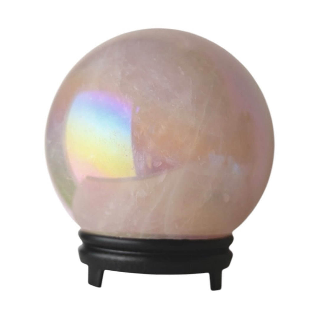 Aura Rosenquarz Kugel – Liebe und Harmonie