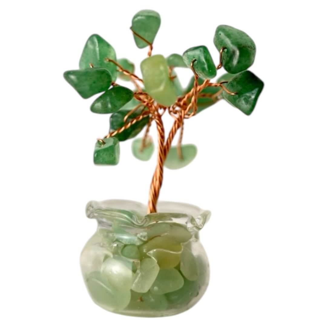 Mini Aventurin Baum in Topf - Beständige Natur