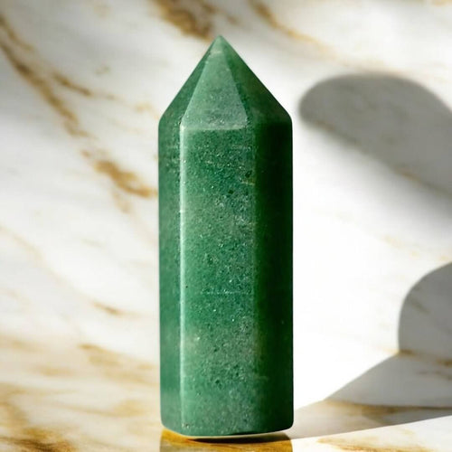 Mini Aventurin Obelisk - Grüne Balance