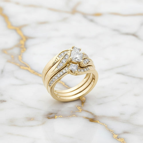 Ring – 3-teilig mit funkelnden Steinen CrystalScents