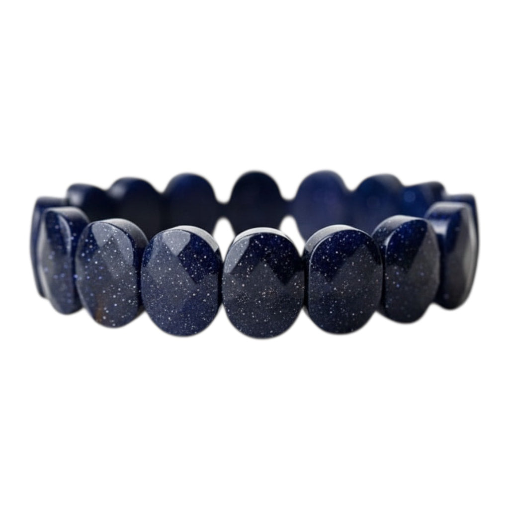 Blaufluss Armband – Facettiertes Funkeln