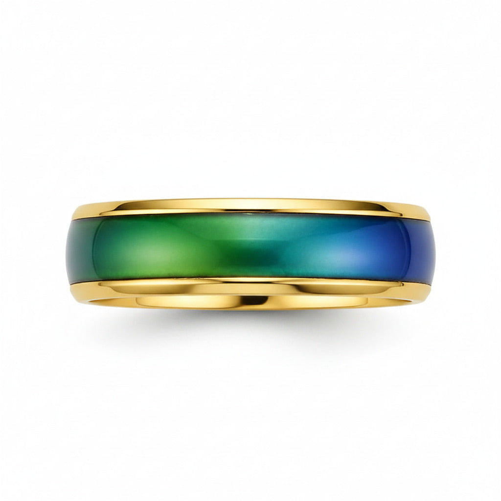 Emotionsring Gold - Gefühle stilvoll ausdrücken CrystalScents