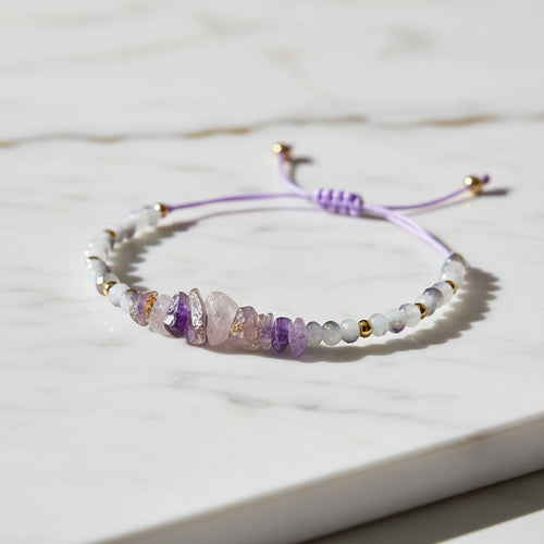 Amethyst Schutzarmband - Violetter Talisman