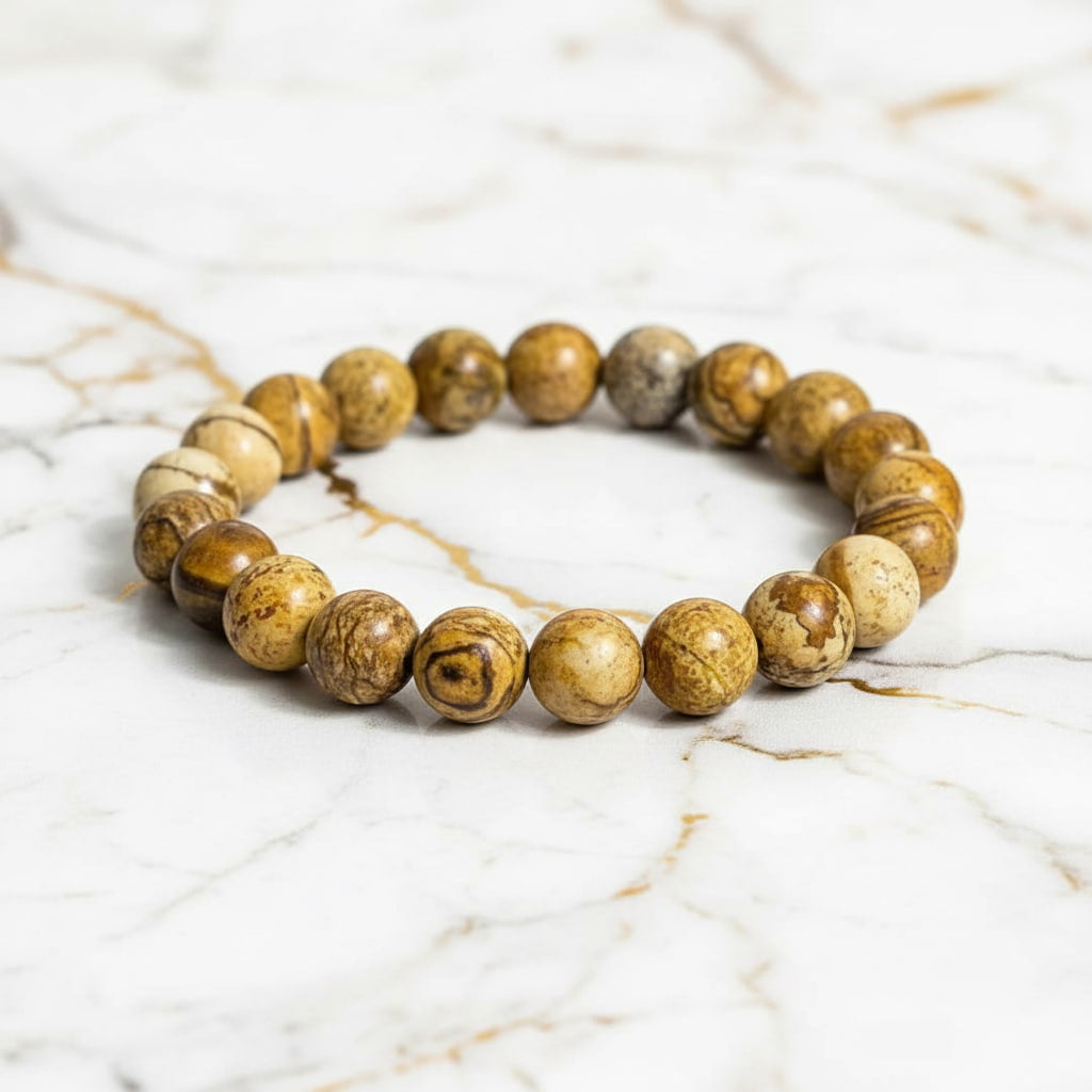 Jaspis Kugelarmband - Natürliche Energiequelle CrystalScents