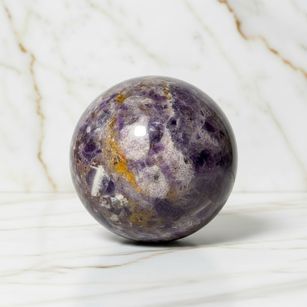 Amethyst Kugel – Ruhe & Inspiration CrystalScents
