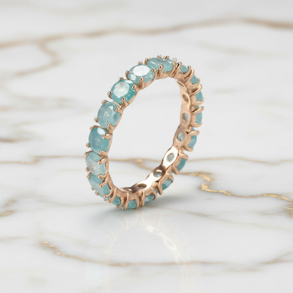 Ring – Funkelnder blauer Bandring CrystalScents