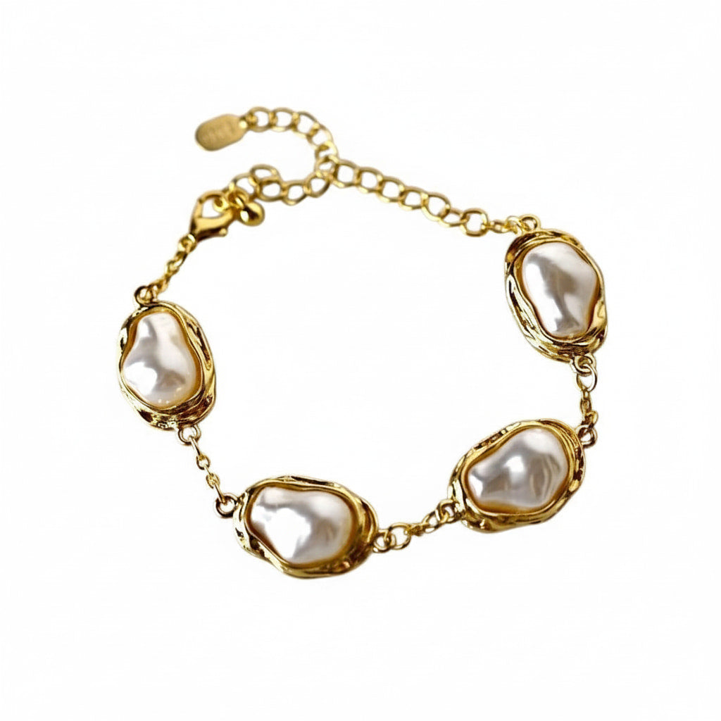 Armband mit strahlenden weißen Perlen – für besondere Momente CrystalScents