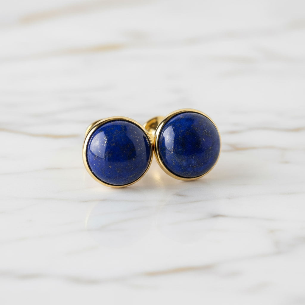 Lapislazuli Manschettenknöpfe - Königlich stark CrystalScents