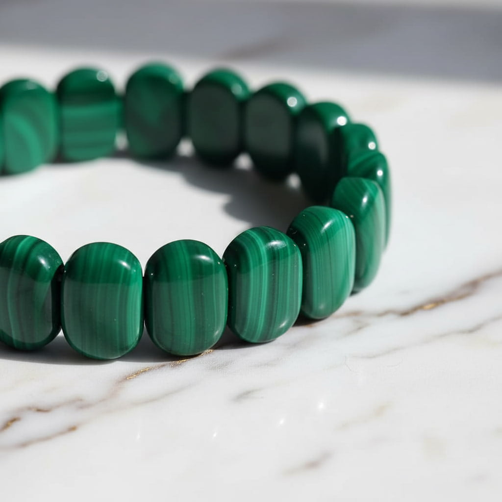 Malachit Armband - Lebendige Optik CrystalScents