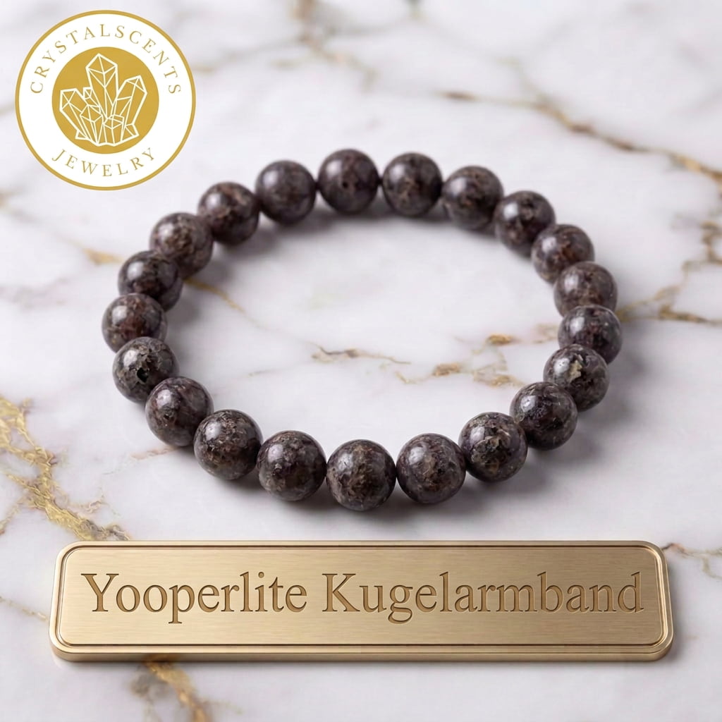 Flammenstein Yooperlite Kugelarmband – Mystisches Leuchten