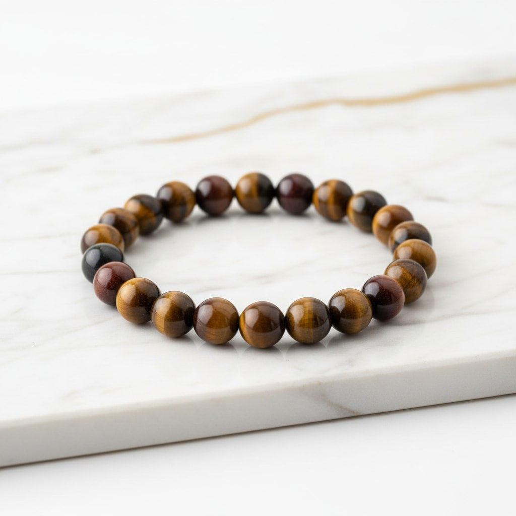 Tigerauge Kugelarmband - Schützender Begleiter CrystalScents