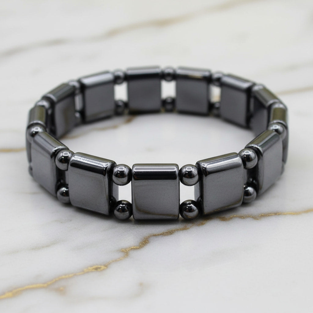 Hämatit Armband - Modisch & Metallisch CrystalScents