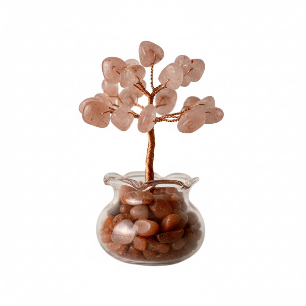 Mini Erdbeerquarz Baum - Für mehr positive Energie CrystalScents