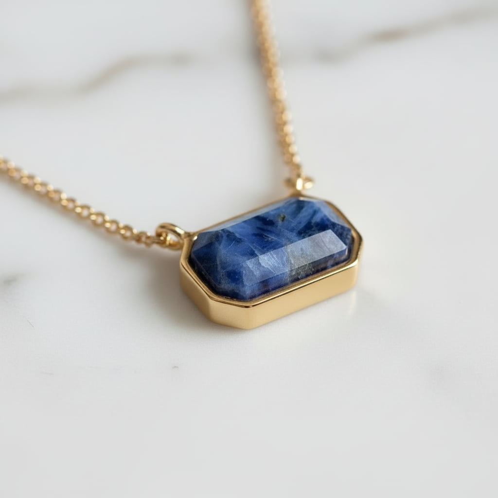 Sodalit Halskette - Ruhe & Konzentration