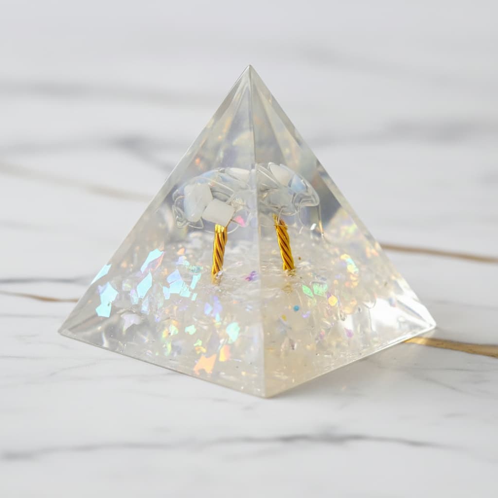 Orgonit Pyramide Opalit - Baum der Magie