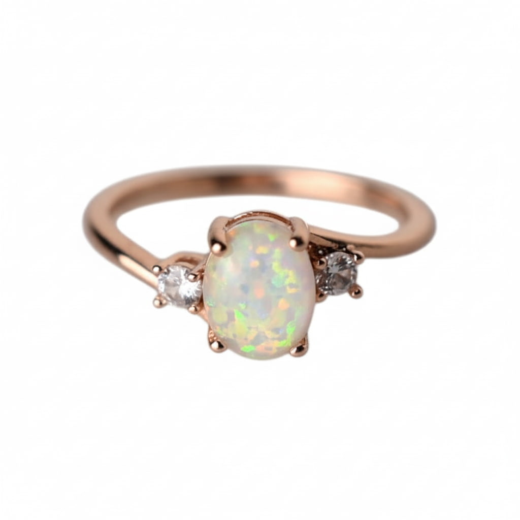 Opal Ring - Roségold & Filigran