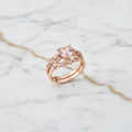 Ring – 2-teilig mit rosanem Herz CrystalScents